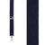 NAVY 1-Inch Small Pin Clip Suspenders Front View