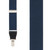 1.25-Inch Elastic Y-Back Suspenders in Navy Blue - Front View