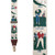 Vintage Ribbon Conversational Suspenders in Golf Talk Pattern - Front View