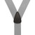 Rear View - 1.5 Inch Wide Trigger Snap Suspenders - LIGHT GREY