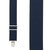 Pin Clip Suspenders in Navy - Front View