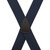 Navy Side Clip Suspenders, 1.5-Inch Wide - Trigger Snap