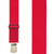 Red Heavy Duty Work Suspenders - Front View
