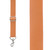 All Leather Trigger Snap Suspenders in Natural - Front View