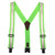 Perry Reflective Safety Suspenders in Lime - Full View