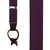 Burgundy Woven Pin Dot Suspenders - Front View