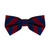 Red & Navy Striped Bow Tie