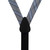 Grey & Navy Multi-Stripe Suspenders - Rear View