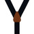 Oxford Cloth Suspenders in Navy - Rear View