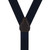Woven Pin Dot Button Suspenders in Navy - Rear View