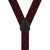 Burgundy Jacquard Woven Diamond Suspenders - Rear View