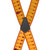 Tape Measure Heavy Duty Work Suspenders - Rear View