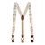 Vintage Ribbon Match Point Suspenders - Front View