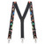 GUITAR 1.5-Inch Wide Trigger Snap Suspenders - Full View