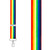 RAINBOW 1.5-Inch Wide Trigger Snap Suspenders - Front View