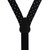 Twill Suspenders in Black & White Polka Dot Pattern - Rear View