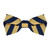 Bow Tie in Corn & Navy Bold Stripe