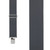 Welch Gator Clip Logger Suspenders in Grey - Front View