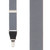 1.25-Inch Windsor Drop Clip Suspenders in Medium Grey - Front View