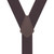 2 Inch Wide Trigger Snap Suspenders in Brown - Rear View