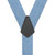 2 Inch Wide Suspenders in Denim - Rear View