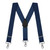 2 Inch Wide Trigger Snap Suspenders in Navy - Full View