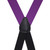 Bangkok Silk Suspenders in Purple - Rear View