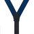 Runner End Silk Suspenders 1.38-Inch Wide in Navy Blue - Rear View