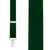 1.5 Inch Wide X-BACK Trigger Snap Suspenders in Hunter Green - Front View