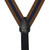 Rust/Navy Stripe Suspenders - Convertible