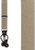 KHAKI Oxford Cloth Suspenders by Oxford Kent  - CONVERTIBLE