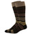 Men's Espresso Delight: Striped Mid-Calf Socks for a Stylish Brew