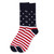 Navy Pride: Men's USA Stars & Stripes Crew Novelty Socks