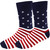 Navy Pride: Men's USA Stars & Stripes Crew Novelty Socks