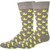 Men's Quirky Duckling Crew Socks: Cheerful Gray and Yellow Design