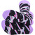Men's Black Crew Socks with a Unicorn Design