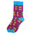 Men's Purple Crew Socks with YOLO Slogan Men's Purple Crew Socks with YOLO Slogan