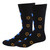 Men's "Festival of Lights" Crew Socks – Stylish Black with Star of David & Dreidel Design!