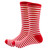 Men's Festive Candy Cane Stripe Socks – Red and White Delight!