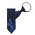 Ice Blue Football Player Silhouette Tie
