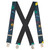 Mechanic On Black X-Back Suspenders - 2" Width, 48" Length