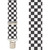 Black & White Checkered X-Back Suspenders - 1 1/2" Width, 48" Length