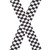 Black & White Checkered X-Back Suspenders - 1 1/2" Width, 48" Length
