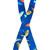 Fish On Blue X-Back Suspenders - 1 1/2" Width, 48" Length