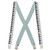 Piano Keys X-Back Suspenders - 1 1/2" Width, 48" Length Piano Keys X-Back Suspenders - 1 1/2" Width, 48" Length