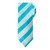 Turquoise Solid Tonal Stripe Tie