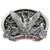 Ride Wild with Eagle and Bike Spirit Belt Buckle - Black/Brown