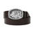 Red Blossom Belt Buckle Monochrome - Black/Brown