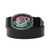 Red Blossom Belt Buckle - Black/Brown