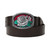 Red Blossom Belt Buckle - Black/Brown